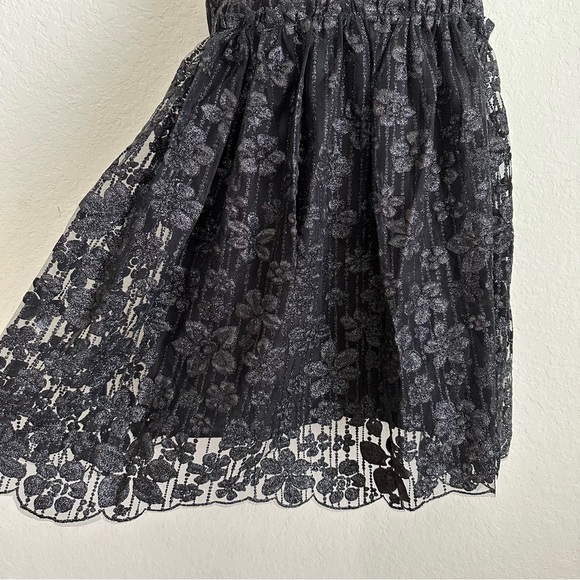 FREE PEOPLE All That Glitters Black Mini Dress NEW - Picture 6 of 7